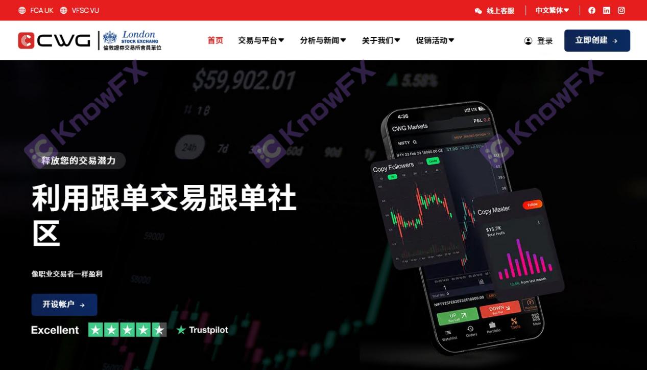 CWGMarkets陷阱重重，老牌经纪商“连带责任”下的资金冻结迷局与精心布局“骗局”！！