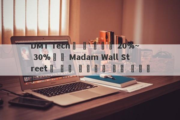 DMT Tech는 월 소득이 20%~ 30%이며 Madam Wall Street는 펀드 디스크로 줄어 듭니다!