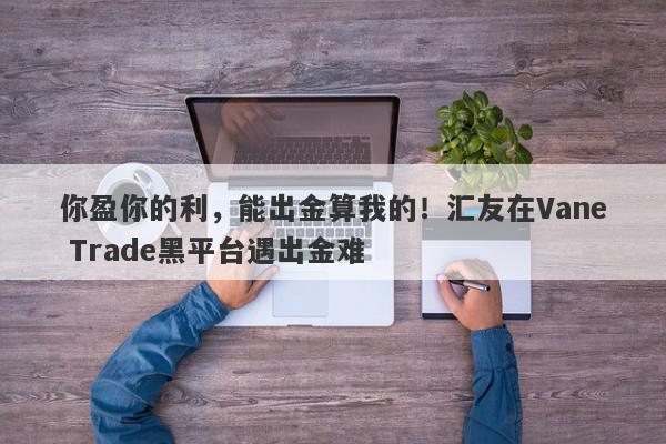 你盈你的利，能出金算我的！汇友在Vane Trade黑平台遇出金难