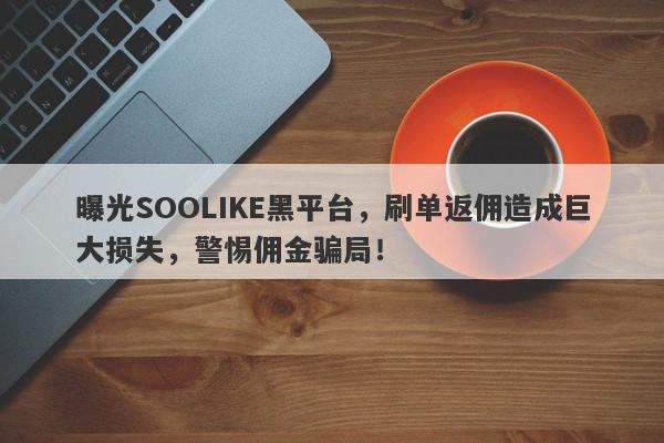 曝光SOOLIKE黑平台，刷单返佣造成巨大损失，警惕佣金骗局！