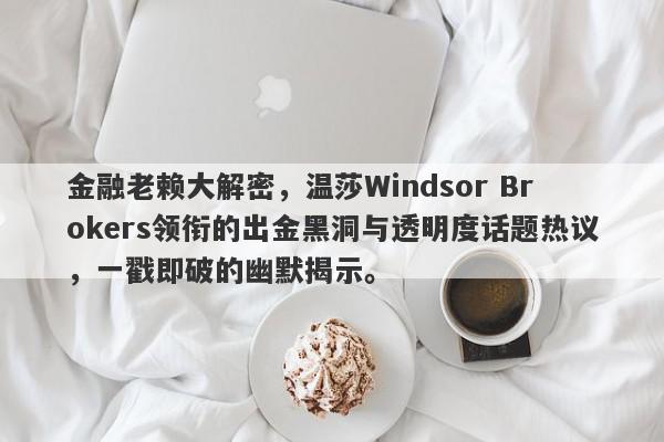 金融老赖大解密，温莎Windsor Brokers领衔的出金黑洞与透明度话题热议，一戳即破的幽默揭示。