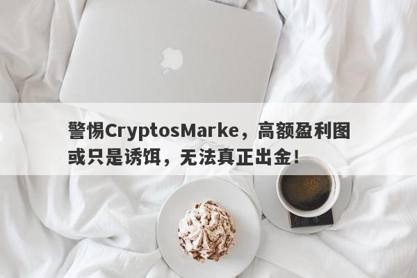 警惕CryptosMarke，高额盈利图或只是诱饵，无法真正出金！