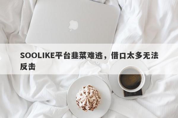 SOOLIKE平台韭菜难逃，借口太多无法反击